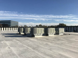 Rooftop units installed by Castle Air Conditioning & Heating in Houston Texas.