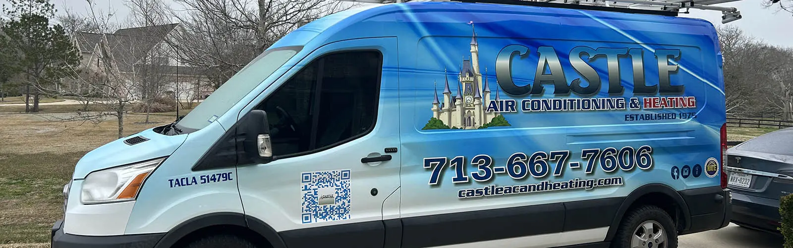 Castle Air Conditioning & Heating Van.