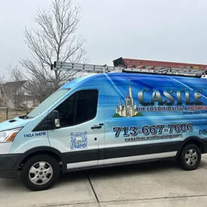 Castle Air Conditioning & Heating new AC & Heating van in Southwest Houston.